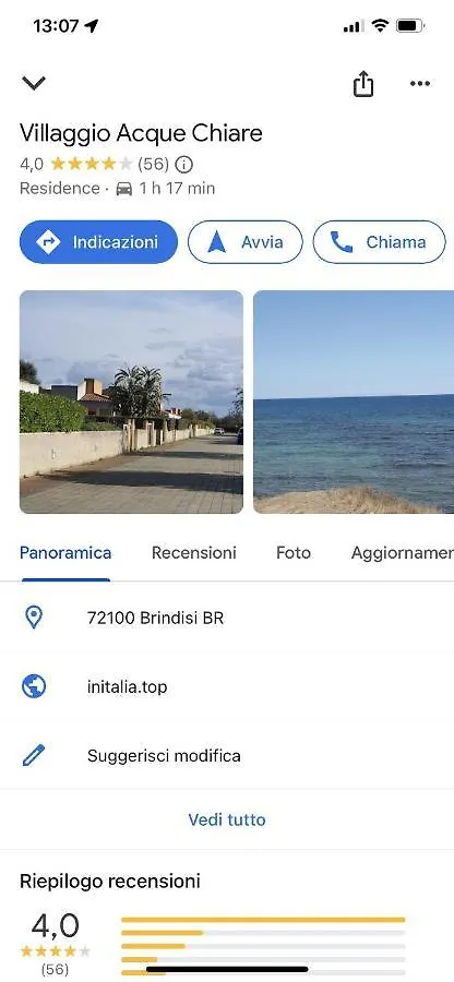 Holiday home Villetta Dana Brindisi